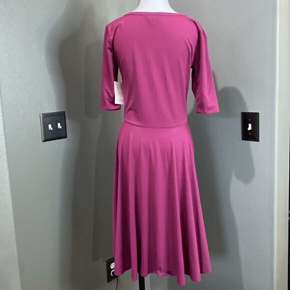 Lularoe nwt Magenta Pink Dress Nicole - Picture 8 of 9